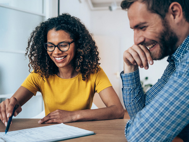 Filling out paperwork