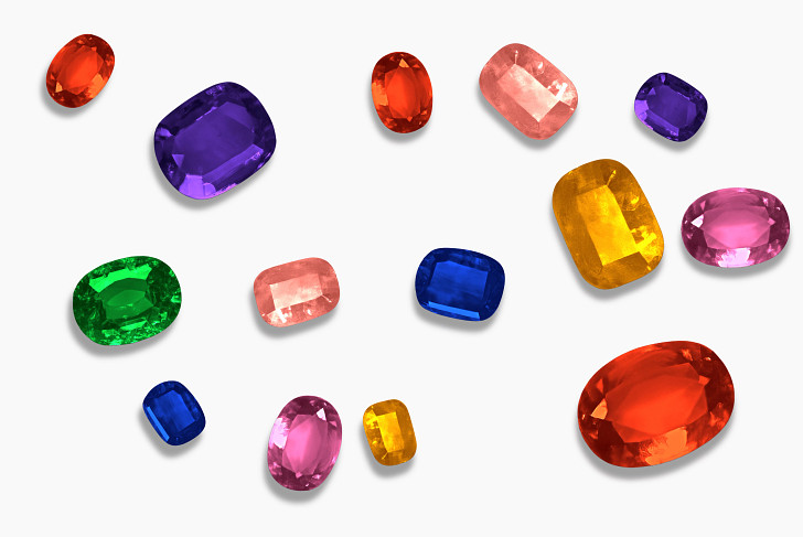 Colorful gemstones